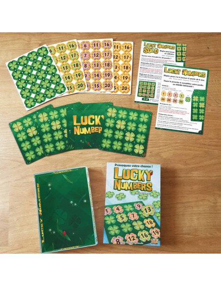 Lucky Numbers - Jeux de société - Jeux Familiaux - cover - couverture - boîte - contenu - matériel - plateaux - cartes