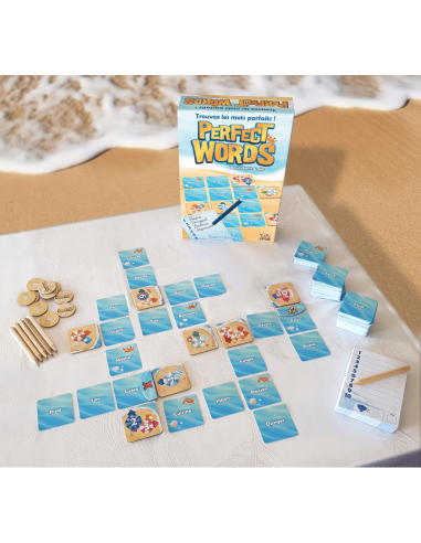 Perfect Words - Jeux de société - Jeux Familiaux - cover - couverture - boîte - contenu - matériel - tuiles