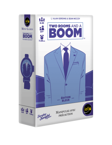 Two Room and A Boom (Bleu) - Jeux de société - Jeux Initiés - cover - couverture - boîte