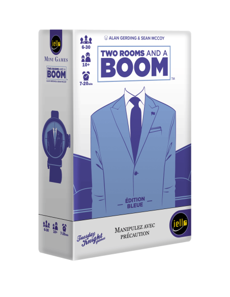 Two Room and A Boom (Bleu) - Jeux de société - Jeux Initiés - cover - couverture - boîte