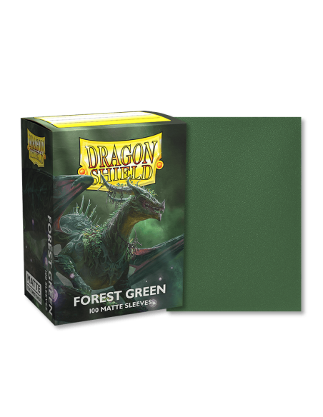 Dragon Shield - Standard Sleeves - Matte Forest Green (x100)