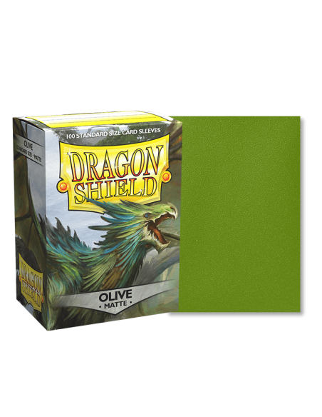 Dragon Shield - Standard Sleeves - Matte Olive (x100)