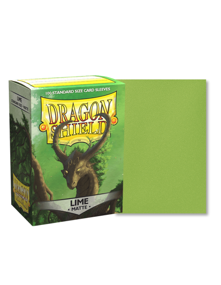 Dragon Shield - Standard Sleeves - Matte Lime (x100)