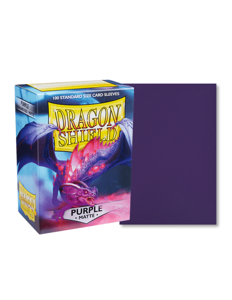 Dragon Shield - Standard Sleeves - Matte Purple (x100)