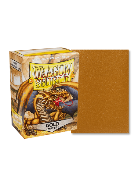 Dragon Shield - Standard Sleeves - Matte Gold (x100)