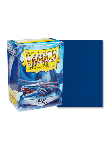 Dragon Shield - Standard Sleeves - Matte Blue (x100)