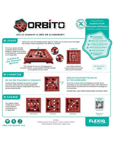 Orbito - Jeux de société - Jeux 2 Joueurs - dos de la boîte