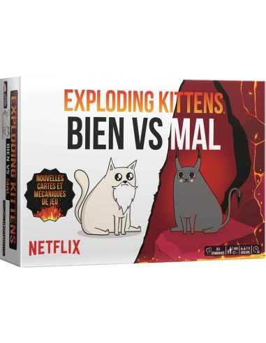 Exploding Kittens : Bien vs Mal - Jeux d'ambiance - Jeux pour l'Apéro - cover - couverture - boîte