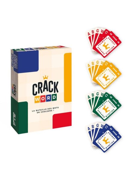 Crack Word - Jeux d'ambiance - Jeux pour l'Apéro - cover - couverture - boîte - contenu - matériel - cartes