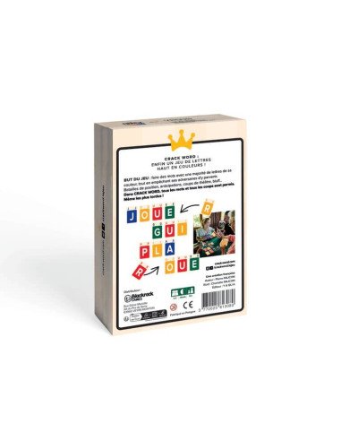Crack Word - Jeux d'ambiance - Jeux pour l'Apéro - dos de la boîte