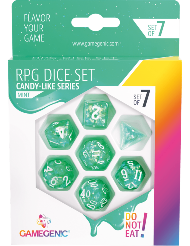 Candy-like Series -Mint- Set de 7 Dés JDR