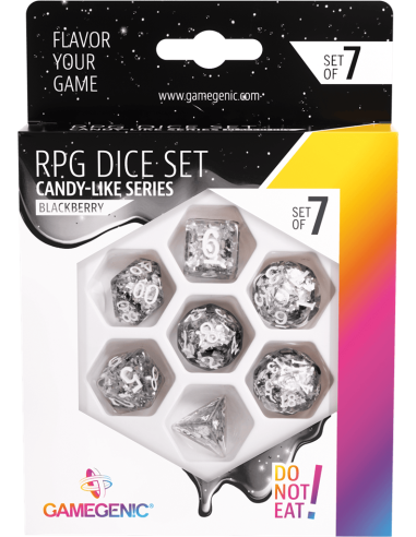 Candy-like Series -Blackberry-Set de 7 Dés