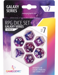 Galaxy Series -Nebula- Set de 7 Dés JDR