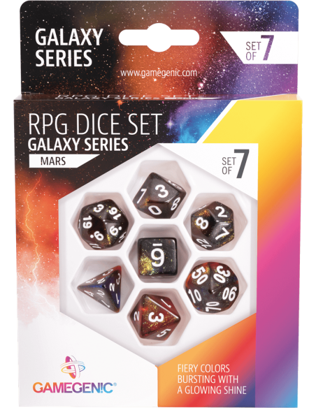 Galaxy Series -Mars- Set de 7 Dés JDR