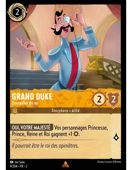 S2 - 009/204 - Grand Duke : Conseiller du Roi - Disney Lorcana - Série 2