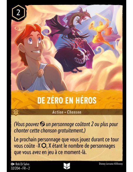 S2 - 032/204 - De Zéro en Héros - Disney Lorcana - Série 2