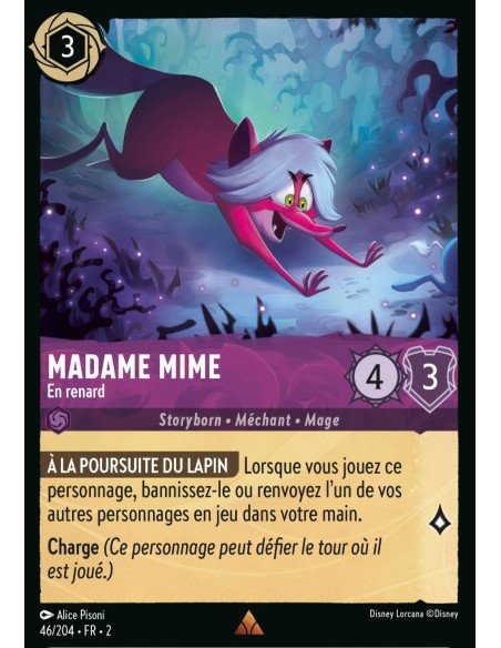 S2 - 046/204 - Madame Mime : En renard - Disney Lorcana - Série 2