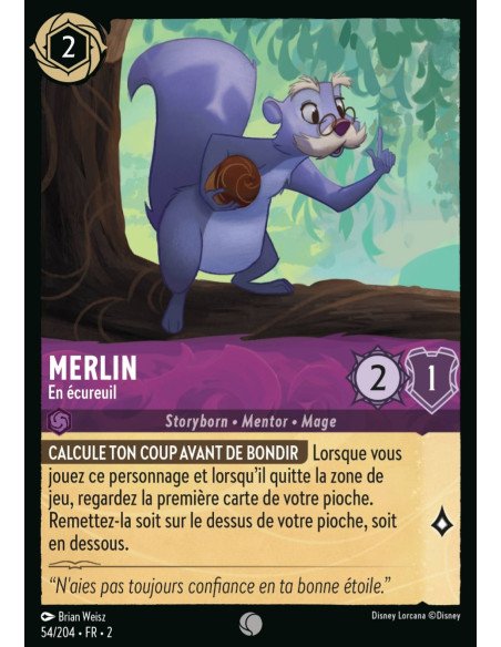 S2 - 054/204 - Merlin : En écureuil - Disney Lorcana - Série 2