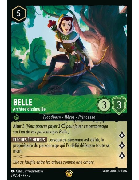 S2 - 072/204 - Belle : Achère dissimulée - Disney Lorcana - Série 2