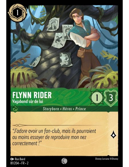 S2 - 081/204 - Flynn Rider : Vagabond sûr de lui - Disney Lorcana - Série 2