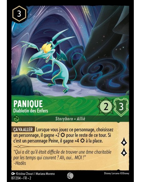S2 - 087/204 - Panique : Diablotin des Enfers - Disney Lorcana - Série 2