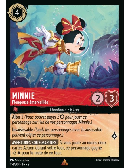 S2 - 114/204 - Minnie : Plongeuse émerveillée - Disney Lorcana - Série 2