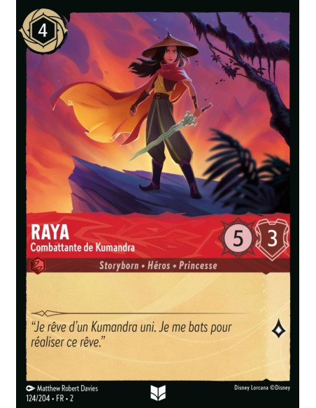 S2 - 124/204 - Raya : Combattante de Kumandra - Disney Lorcana - Série 2