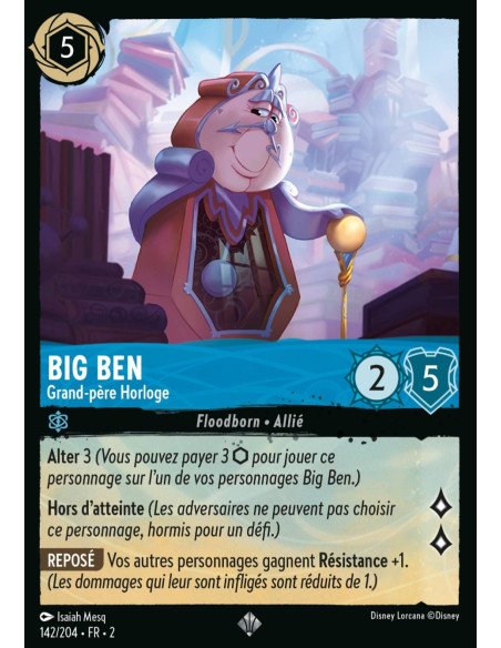 S2 - 142/204 - Big Ben : Grand-père Horloge - Disney Lorcana - Série 2