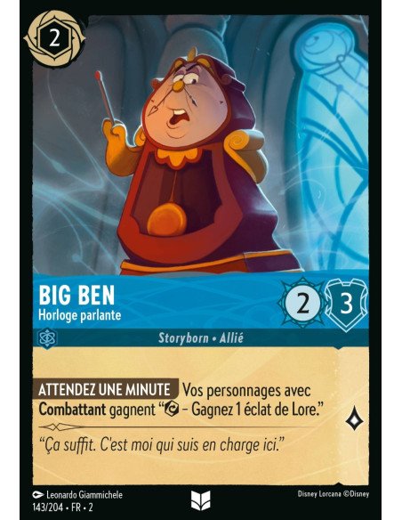 S2 - 143/204 - Big Ben : Horloge parlante - Disney Lorcana - Série 2