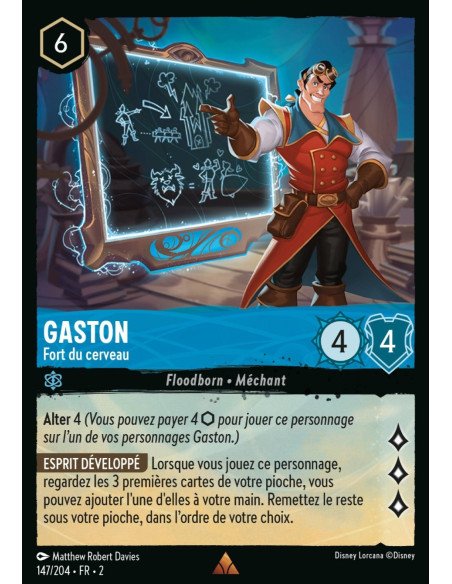 S2 - 147/204 - Gaston : Fort du cerveau - Disney Lorcana - Série 2