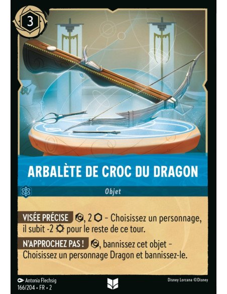 S2 - 166/204 - Arbalète de Croc du Dragon - Disney Lorcana - Série 2