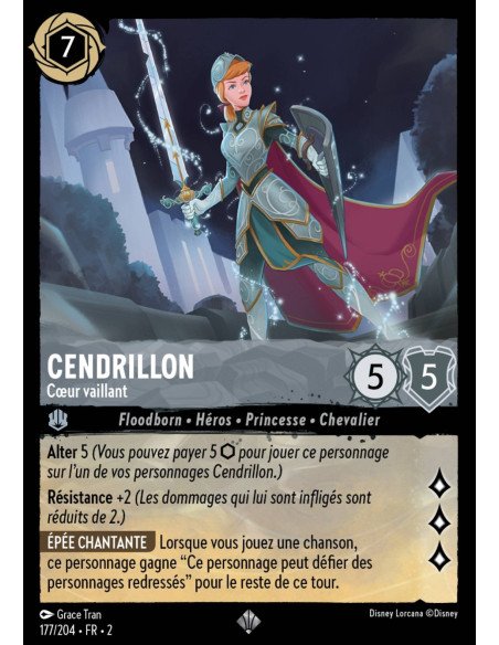 S2 - 177/204 - Cendrillon : Cœur vaillant - Disney Lorcana - Série 2