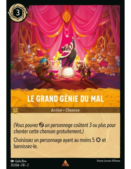 S2 - 031/204 - Le grand génie du mal - Disney Lorcana - Série 2