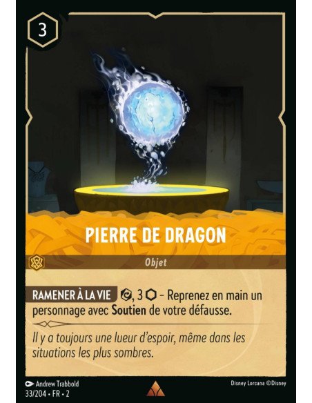 S2 - 033/204 - Pierre de Dragon - Disney Lorcana - Série 2