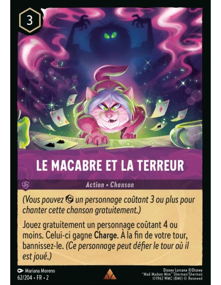 S2 - 062/204 - Le macabre et la terreur - Disney Lorcana - Série 2