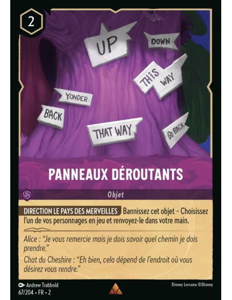 S2 - 067/204 - Panneaux déroutants - Disney Lorcana - Série 2