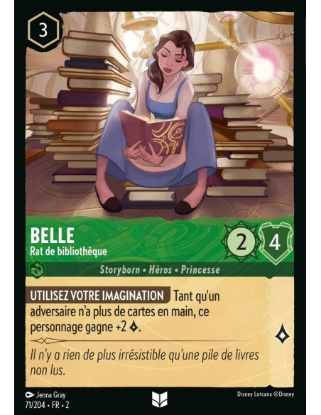 S2 - 071/204 - Belle : Rat de bibliothèque - Disney Lorcana - Série 2