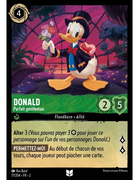 S2 - 077/204 - Donald : Parfait gentleman - Disney Lorcana - Série 2
