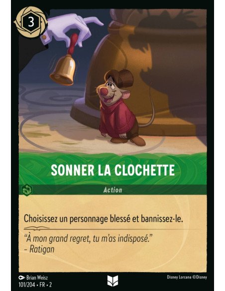 S2 - 101/204 - Sonner la clochette - Disney Lorcana - Série 2