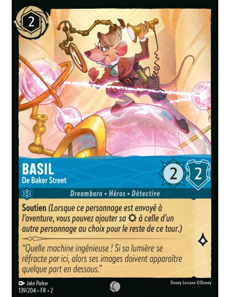 S2 - 139/204 - Basil : De Baker Street - Disney Lorcana - Série 2