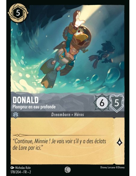 S2 - 178/204 - Donald : Plongeur en eau profonde - Disney Lorcana - Série 2