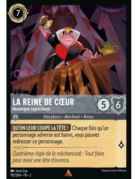 S2 - 192/204 - La Reine de Cœur : Monarque capricieuse - Disney Lorcana - Série 2