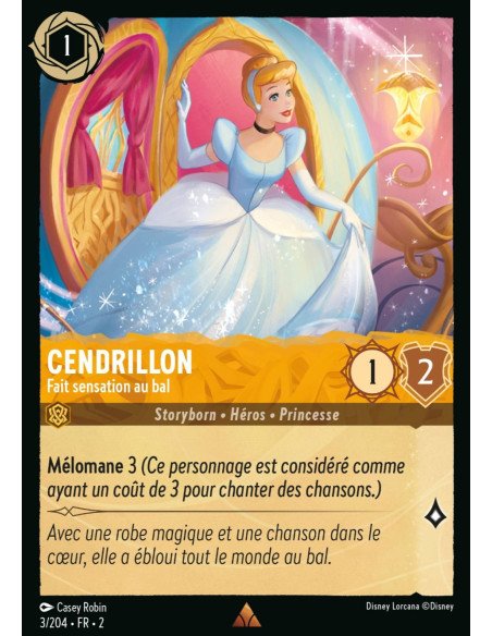 S2 - 003/204 - Cendrillon : Fait sensation - Disney Lorcana - Série 2