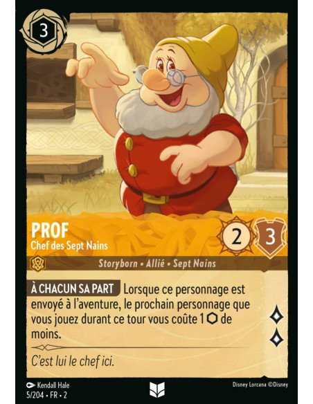 S2 - 005/204 - Prof : Chef des Sept Nains - Disney Lorcana - Série 2