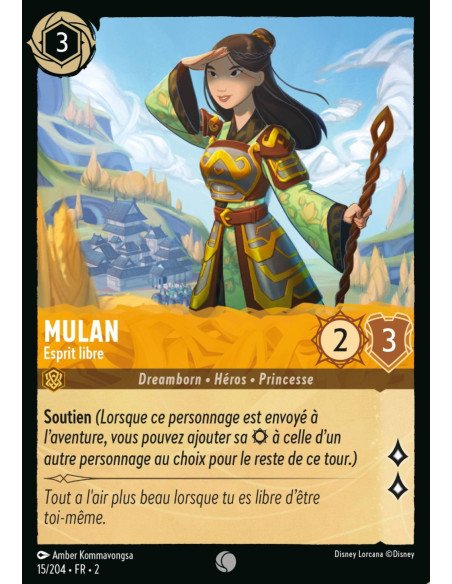 S2 - 015/204 - Mulan : Esprit libre - Disney Lorcana - Série 2