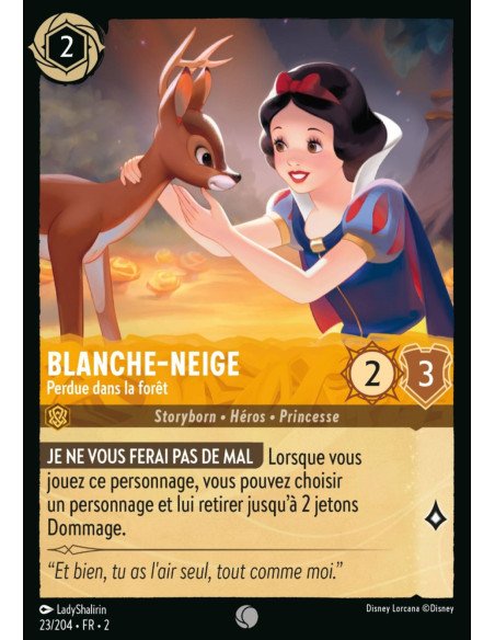 S2 - 023/204 - Blanche-Neige : Perdue dans la forêt - Disney Lorcana - Série 2