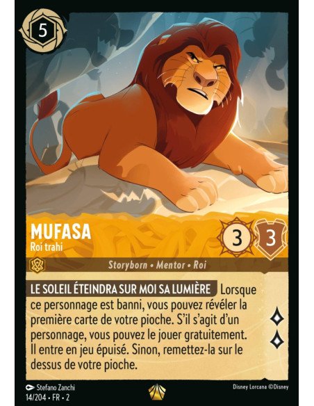 S2 - 014/204 - Mufasa : Roi trahi - Disney Lorcana - Série 2