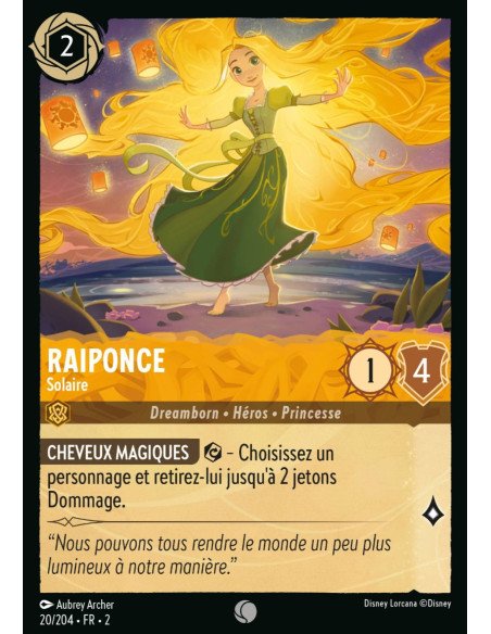 S2 - 020/204 - Raiponce : Solaire - Disney Lorcana - Série 2