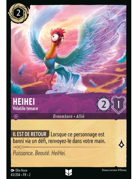 S2 - 043/204 - Heihei : Volatile tenace - Disney Lorcana - Série 2
