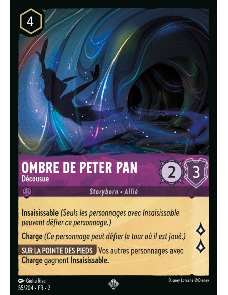 S2 - 055/204 - Ombre de Peter Pan : Décousue - Disney Lorcana - Série 2